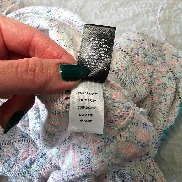 Torrid White and Blue Striped Blouse - Picture 8 of 10